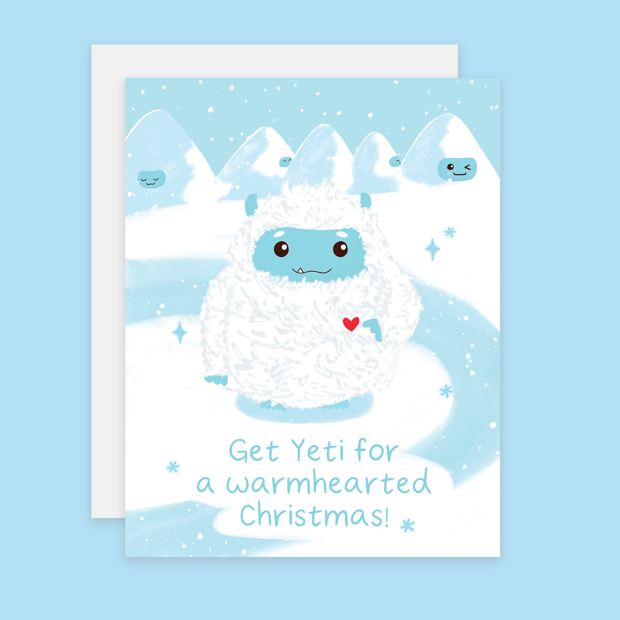 Christmas Yeti Greeting Card